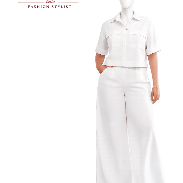 White shirt and trouser