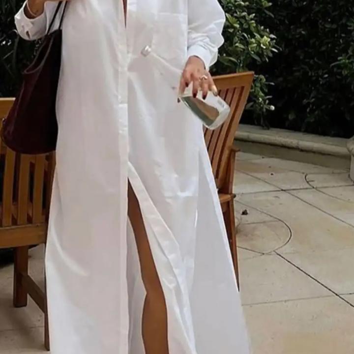 White Full length shirt