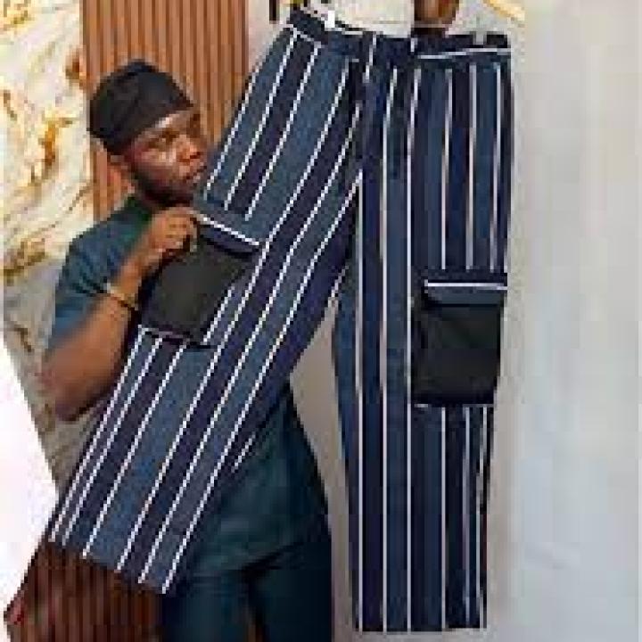 Aso-Oke Cargo Pants(Test)